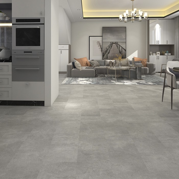 Suelos vinílicos SPC acbado cemento piedra