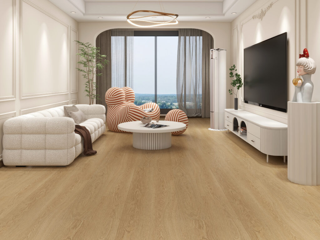 Suelos Vinílicos SPC acabado en madera color Arcilla, colección Terra nature Floor