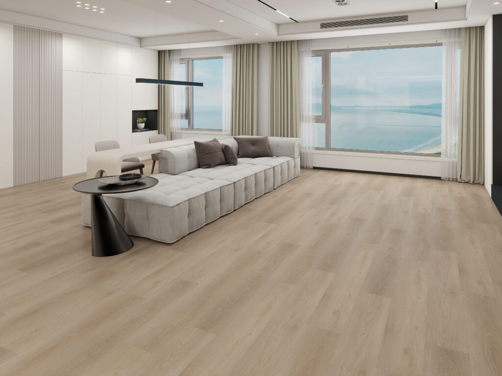 Suelos Vinílicos SPC acabado en madera color Calcita, colección Terra nature Floor