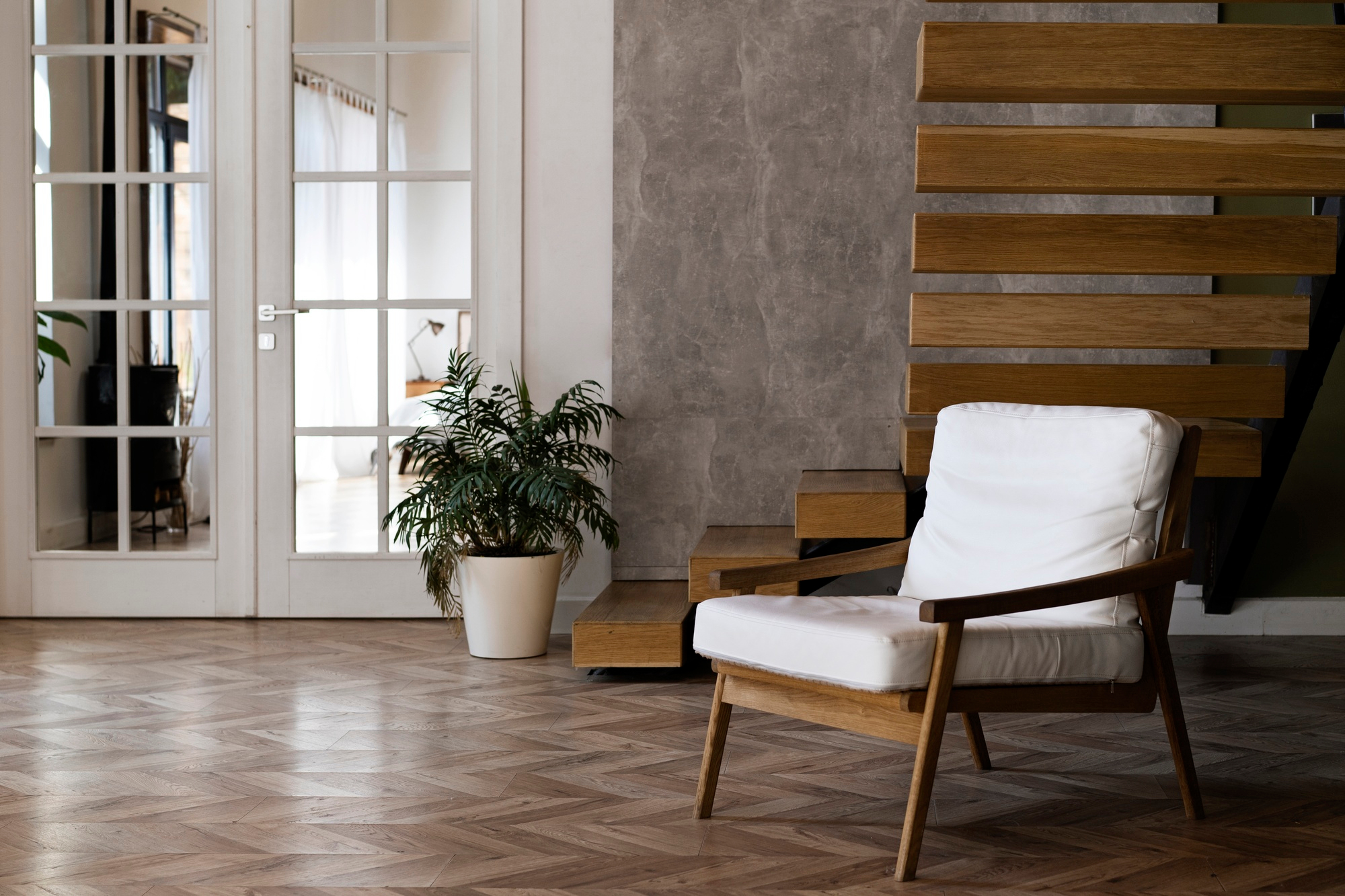Suelos vinílicos SPC de alta resistencia acbado en espiga colección Herringbone Nature Floor