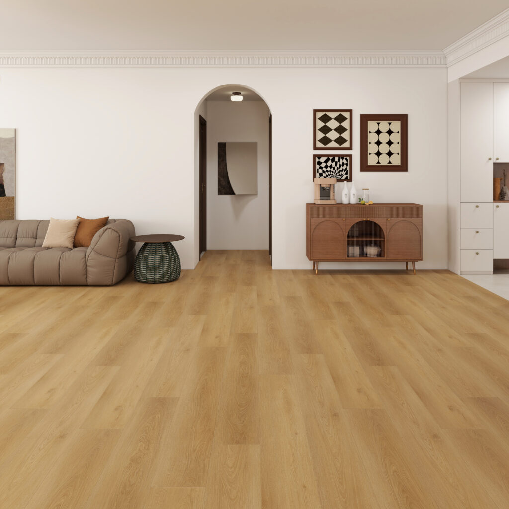 Suelos Vinílicos SPC acabado en madera color Mica, colección Terra nature Floor