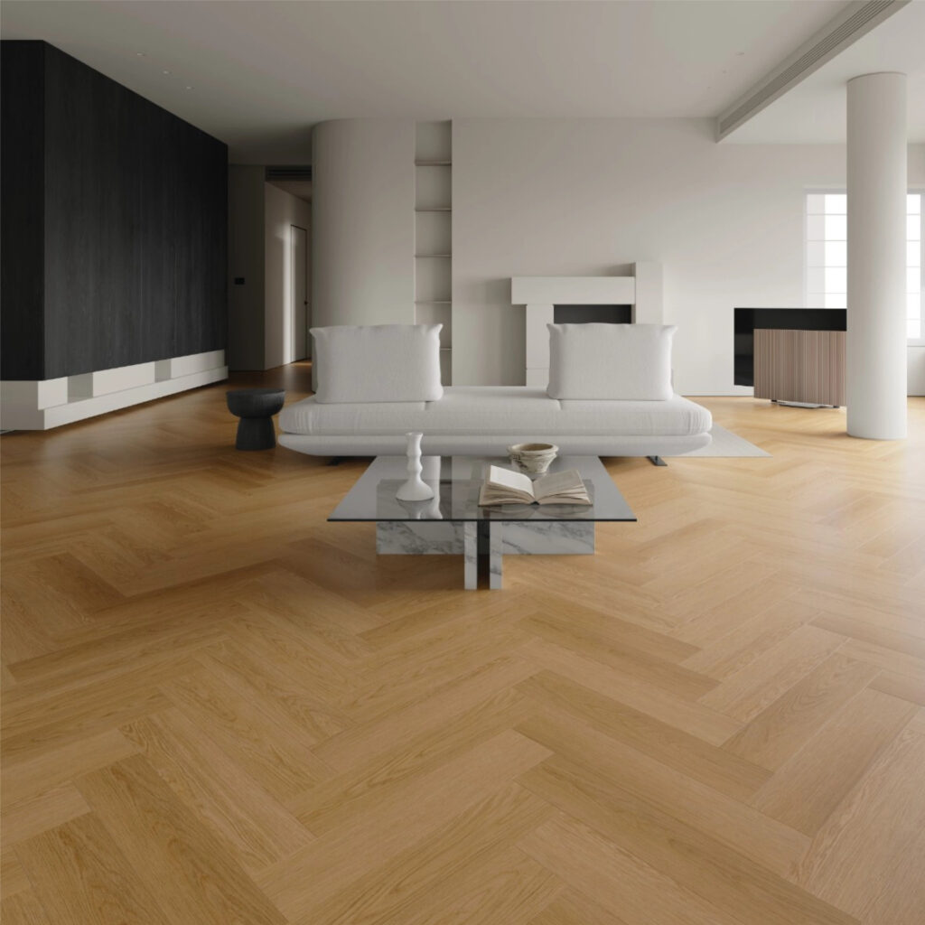 Suelos Vinílicos SPC Premium acabado madera en espiga, colección Herringbone Nature Floor