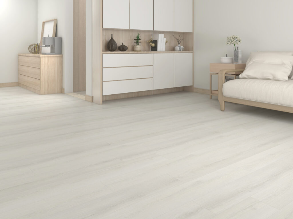 Suelos Vinílicos SPC acabado en madera color Talco, colección Terra nature Floor
