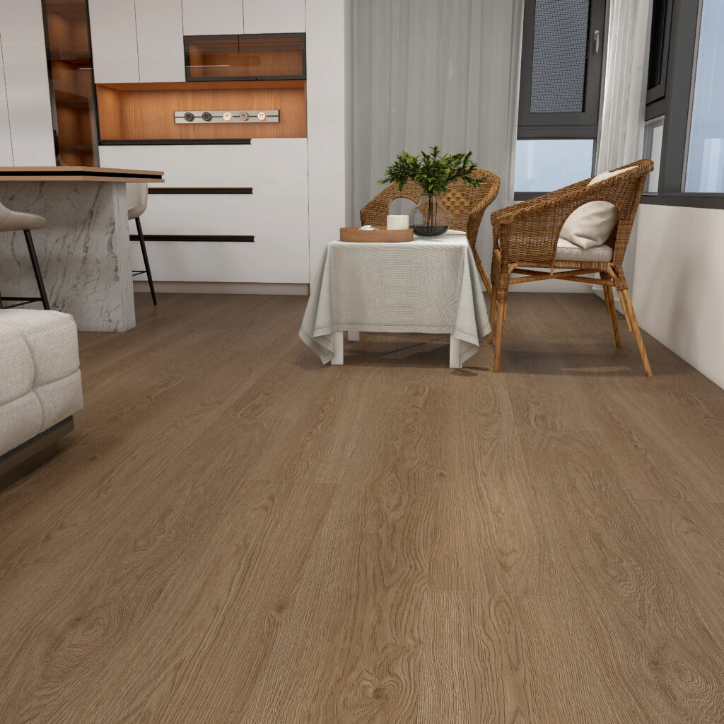 Suelos Vinílicos SPC acabado en madera color Zircón, colección Terra nature Floor